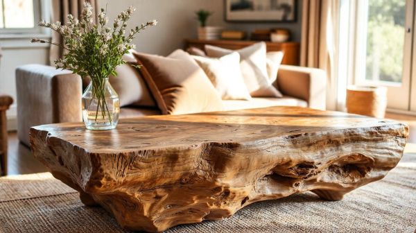 Choisissez une table basse en bois flotté pour un style naturel