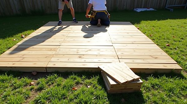 Réussir l'installation d'une terrasse composite sur plots facilement